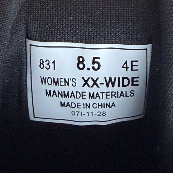 Orthofeet Joelle Stretch Knit Comfort Shoes Womens 8.5 XX-Wide Black Hook and Lo - Picture 5 of 10